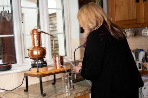 Making Gin - distilling process