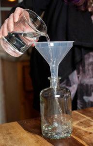 Making Gin - filtering