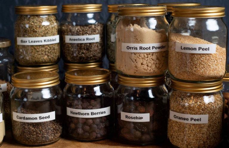 Making Gin - seeds and spices