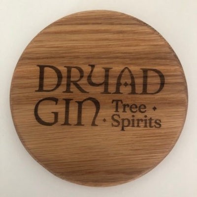 Dryad Gin Oak Coasters rotated